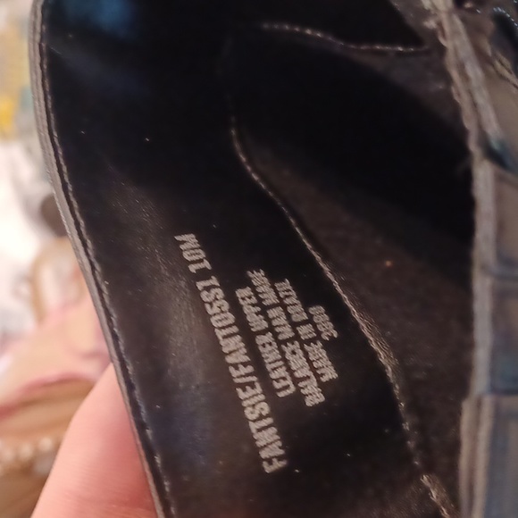 Steve Madden Fashion Fantsie black sz 10m or 9.5 leather boots - Picture 6 of 7